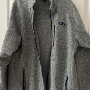 Patagonia Men's Zip-Up Sweater in Heather Gray